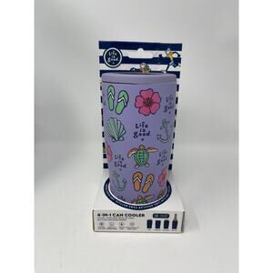 Life Is Good 4 in 1 Beverage Cooler Life at the Beach NEW